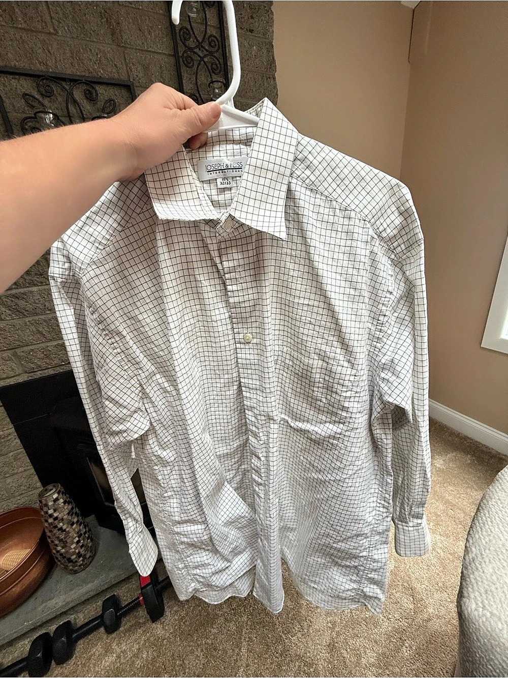 Joseph & Feiss Men's Checkered Shirt Size Medium Like New